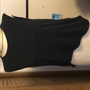 Black. High low cotton alternative shirt